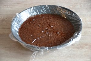 Муссовый торт из черной смородины